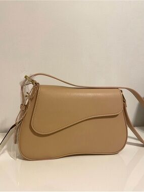 NEW Antik Kraft Selena Shoulder Bag - Nude/Camel